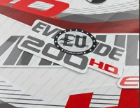 Evinrude 200HP E-tec HO 2011-2014 White Cowl Outboard Decal Kit Evinrude 200HP E-tec HO 2011-2014 White Cowl Outboard Decal Kit